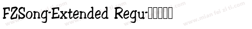 FZSong-Extended Regu字体转换
